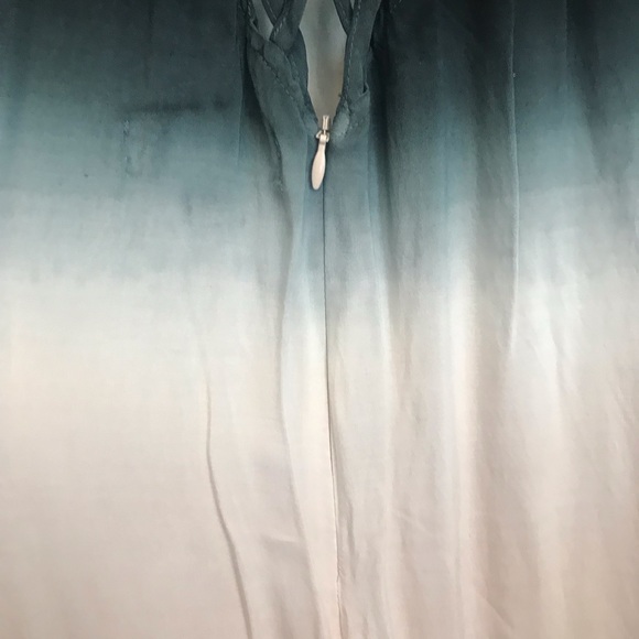 Lulu’s Dip Dye Ombré Maxi Dress with Lattice Back Detail, Size M - Picture 6 of 7